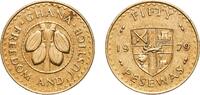 Ghana 50 Pesewas Ghana Republic 1979 50 Pesewas (FAO) Aluminium bronze (92% Copper, 6% Aluminium, 2% Nickel) Royal Mint (40000000) 12.68g AU KM -