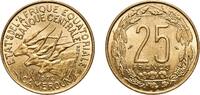 Central African States 25 Francs CFA Central African States Central Bank of Equatorial African states and Cameroon 1972 25 Francs CFA Aluminium-nickel bronze Paris M -
