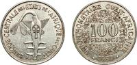 Western African States 100 Francs CFA Western African States Central Bank of Western African States 1980 100 Francs CFA Nickel Paris Mint (13000000) 6.97g AU KM 4 Sc -