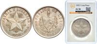 Cuba 1 Peso Cuba First Republic 1932 1 Peso Silver (.900) (silver 90%, copper 10%) (3550000) 26.7g GBCA AU KM 15 Y 9 -