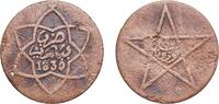 Morocco 5 Mazunas Morocco Sultanate AH 1330 (1912) 5 Mazunas - Yusuf Bronze Paris Mint (2983089) 4.45g VF Cleaned Y 28 Schön 20 -