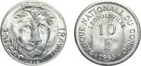 Congo 10 Francs Congo Republic 1965 10 Francs Aluminium Royal Mint of Belgium 3.27g UNC KM 1 Schön 34 -