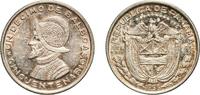 Panama ⅒ Balboa Panama Republic 1953 ⅒ Balboa (Republic) Silver (.900) Casa de Moneda de México Mint (3300000) 2.49g AU KM 18 Schön 18 -