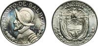 Panama ¼ Balboa Panama Republic 1966 ¼ Balboa Copper-nickel clad copper (Cladding: 75% Copper, 25% Nickel; Core: 100% Copper) San Francisco Mint -