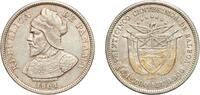 Panama 25 Centesimos Panama Republic 1904 25 Centésimos Silver (.900) (Copper .100) Philadelphia Mint (1610000) 12.51g AU KM 4 -