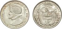 Panama ½ Balboa Panama Republic 1953 ½ Balboa (Republic) Silver (.900) (Copper .100) Casa de Moneda de México Mint (600000) 12.55g UNC KM 20 -