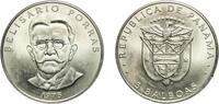 Panama 5 Balboas Panama Republic 1975 FM 5 Balboas (Belisario Porras) Copper-nickel clad copper (Cladding: 75% Copper, 25% Nickel; Core: 100% Cop -