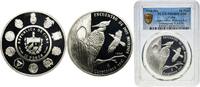 Cuba 10 Pesos Cuba Second Republic 1994 Mo 10 Pesos (Ivory-billed Woodpecker) Silver (.925) Casa de Moneda de México Mint (20500) 27g PCGS PR -