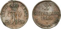 Grand duchy of Oldenburg 3 Schwaren Germany Grand duchy of Oldenburg German states 1869 3 Schwaren - Peter II Copper Hanover Mint (96000) 3.78g XF Damage AKS 32 Ja -