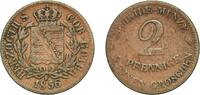 Duchy of Saxe-Coburg and Gotha 2 Pfennige 1856 F Dresden Mint Germany Du... 8,80 EUR  + 10,00 EUR frais d'envoi