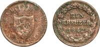 Duchy of Nassau 1 Kreuzer 1842 Wiesbaden Mint Germany Duchy of Nassau Ge... 3,30 EUR  + 10,00 EUR frais d'envoi