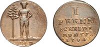 Brunswick-L&uuml;neburg-Calenberg-Hannover 1 Pfennig 1794 PLM Clausthal Mint ... 38,50 EUR  + 10,00 EUR frais d'envoi