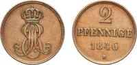 Kingdom of Hannover 2 Pfennigs 1846 B Hanover Mint Germany Kingdom of Ha... 22,00 EUR  + 10,00 EUR frais d'envoi