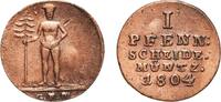 Brunswick-L&uuml;neburg-Calenberg-Hannover 1 Pfennig 1804 GFM Clausthal Mint ... 27,50 EUR  + 10,00 EUR frais d'envoi