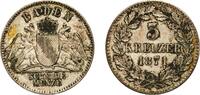 Grand Duchy of Baden 3 Kreuzer 1871 Staatliche M&uuml;nze Baden-W&uuml;rt Germany ... 13,20 EUR  + 10,00 EUR frais d'envoi