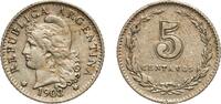 Argentina 5 Centavos 1903 Argentina Federal Republic 1903 5 Centavos Cop... 6,60 EUR  + 10,00 EUR frais d'envoi
