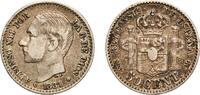 Spain 50 Centimos 1881 ????18-81 MSM Madrid Mint Spain Kingdom 1881 ????... 8,80 EUR  + 10,00 EUR frais d'envoi
