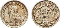 Switzerland (1848-date) &frac12; Franc 1929 B Bern Mint Switzerland Federal Sta... 11,00 EUR  + 10,00 EUR frais d'envoi