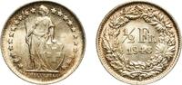 Switzerland (1848-date) &frac12; Franc 1948 B Bern Mint Switzerland Federal Sta... 11,00 EUR  + 10,00 EUR frais d'envoi