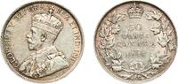 Canada 50 Cents Canada British Dominion 1918 50 Cents - George V Silver (.925) (.925 silver .075 copper) Ottawa Mint (854989) 11.69g XF KM 25 S -