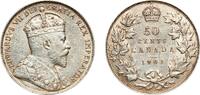 Canada 50 Cents Canada British Dominion 1902 50 Cents - Edward VII (Victorian Leaves) Silver (.925) (.925 silver .075 copper) Royal Mint (Tower -