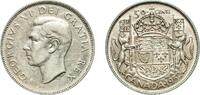 Canada 50 Cents Canada Commonwealth 1952 50 Cents - George VI (w/o IND:IMP:) Silver (.800) (.800 silver .200 copper) Ottawa Mint (2596465) 11.7g -