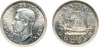 Canada 1 Dollar Canada Commonwealth 1949 1 Dollar - George VI (Welcome Newfoundland) Silver (.800) (.800 silver .200 copper) Ottawa Mint (672218 -