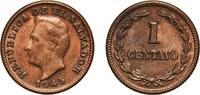 El Salvador 1 Centavo El Salvador Republic 1945 1 Centavo Brass (95% Copper, 5% Zinc) Philadelphia Mint (5000000) 2.51g UNC KM 135.1 -