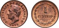 El Salvador 1 Centavo El Salvador Republic 1972 1 Centavo Brass (95% Copper, 5% Zinc) San Francisco Mint (20000000) 2.5g UNC KM 135.1 -