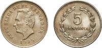 El Salvador 5 Centavos El Salvador Republic 1975 5 Centavos Copper-nickel clad steel (Cladding: 75% Copper, 25% Nickel) Royal Mint (15000000) 4g UNC K -