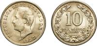 El Salvador 10 Centavos El Salvador Republic 1952 10 Centavos Nickel brass (Copper 70%, Zinc 18%, and Nickel 12%) San Francisco Mint (2000000) 6.89g UNC -