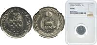 Croatia, Independent State of 2 Kune 1941 Zagreb / Z&aacute;gr&aacute;b Croatia Republ... 55,00 EUR  + 11,00 EUR frais d'envoi