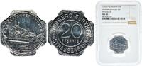 Cities of Nuremberg and F&uuml;rth 20 Pfenninge ND (1920) Germany Cities of N... 55,00 EUR  + 11,00 EUR frais d'envoi
