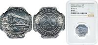 Cities of Nuremberg and F&uuml;rth 20 Pfenninge ND (1920) Germany Cities of N... 55,00 EUR  + 11,00 EUR frais d'envoi