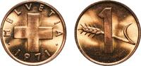 Switzerland (1848-date) 1 Rappen 1971 Bern Mint Switzerland Federal Stat... 3,30 EUR  + 11,00 EUR frais d'envoi