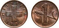 Switzerland (1848-date) 1 Rappen 1971 Bern Mint Switzerland Federal Stat... 3,30 EUR  + 11,00 EUR frais d'envoi