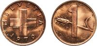 Switzerland (1848-date) 1 Rappen 1970 Bern Mint Switzerland Federal Stat... 3,30 EUR  + 11,00 EUR frais d'envoi