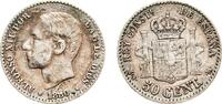 Spain 50 Centimos 1880 ????8-0 MSM Madrid Mint Spain Kingdom 1880 ????8-... 11,00 EUR  + 11,00 EUR frais d'envoi