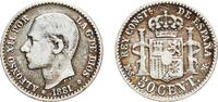Spain 50 Centimos 1881 ????8-1 MSM Madrid Mint Spain Kingdom 1881 ????8-... 6,60 EUR  + 11,00 EUR frais d'envoi