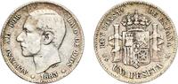 Spain 1 Peseta 1883 ????18-83 MSM Madrid Mint Spain Kingdom 1883 ????18-... 19,80 EUR  + 11,00 EUR frais d'envoi