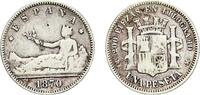 Spain 1 Peseta 1870 ??????-73 DEM Madrid Mint Spain Provisional Governme... 16,50 EUR  + 11,00 EUR frais d'envoi