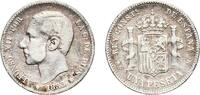 Spain 1 Peseta 1883 MSM Madrid Mint Spain Kingdom 1883 MSM 1 Peseta - Al... 19,80 EUR  + 11,00 EUR frais d'envoi