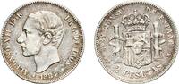 Spain 2 Pesetas 1884 ????1?-84 MSM Madrid Mint Spain Kingdom 1884 ????1?... 27,50 EUR  + 11,00 EUR frais d'envoi