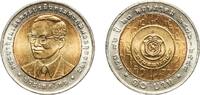 Thailand 10 Baht Thailand Kingdom 2548 (2005) 10 Baht - Rama IX (Treasury Department) Bimetallic: aluminium bronze centre in copper-nickel ring ( -
