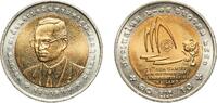 Thailand 10 Bahts Thailand Kingdom 2550 (2007) 10 Baht - Rama IX (24th SEA Games) Bimetallic: aluminium bronze centre in copper-nickel ring 8.5g U -
