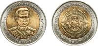 Thailand 10 Baht Thailand Kingdom 2549 (2006) 10 Baht - Rama IX (Prince Jaturon Ratsamee) Bimetallic: aluminium bronze centre in copper-nickel ri -