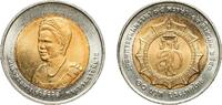 Thailand 10 Baht Thailand Kingdom 2550 (2007) 10 Baht - Rama IX (Queen Sirikit) Bimetallic: aluminium bronze centre in copper-nickel ring 8.45g U -