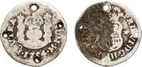 Mexico ½ Real Mexico Spanish colony 1754 Mo ½ Real - Fernando VI Silver (.917) Mexican Mint 1.41g F Holed KM 67.1 -