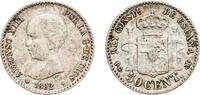Spain 50 Centimos Spain Kingdom 1892 ????18-92 PGM 50 Centimos - Alfonso XIII (1st portrait) Silver (.835) Madrid Mint (3953540) 2.47g XF Cal 55 -
