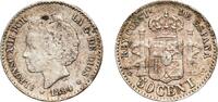 Spain 50 Centimos Spain Kingdom 1894 ????9-4 50 Centimos - Alfonso XIII (2nd portrait) Silver (.835) Madrid Mint (1109205) 2.51g XF KM 703 Aureo -